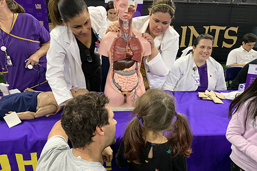 LSU Health nurses at STEM Fest 2019